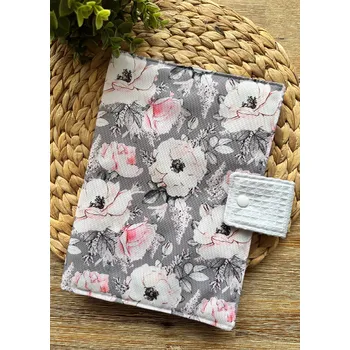 Přebalovací taška Plenkovník - růžové růže na šedé