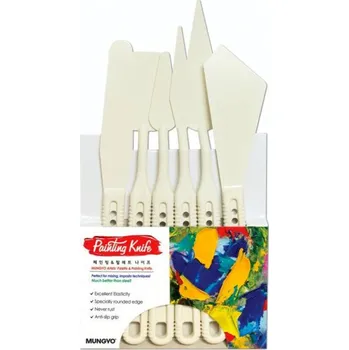 Malířské špachtle MUNGYO 6ks, plastové