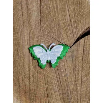 Nášivka Aplikace motýl zelená bílá