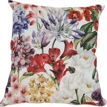 Dekorativní polštářek Dekorační polštář směs květin 45 x 45 cm | RTex