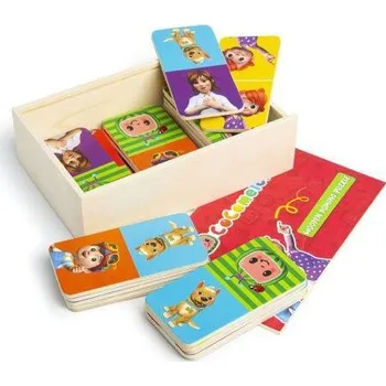 Hrací kostka RMS Dřevěné domino puzzle CoComelon