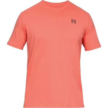 Pánské oblečení Pánské triko Under Armour PURSUIT OF VICTORY LEFT CHEST SS - oranžové - 1329622-811 Velikosti: XL