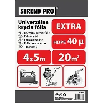 Fólie krycí Strend Pro Extra, malířská, 4x5 m, 40µ, zakrývací