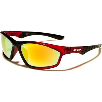 Sluneční brýle Xloop pánské obdélníkové zrcadlové sluneční brýle Červené Olympic eyewear XL2505s1