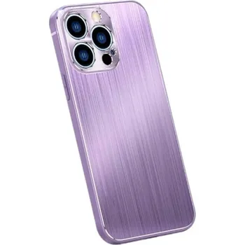 Pouzdro na mobilní telefon Odolný hliníkovo-silikonový obal pro Apple iPhone X/XS - fialový