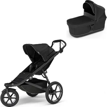 Kočárek Thule Urban Glide 3 Black + korbička Black