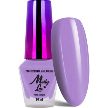 Přípravek na nehty Klasický lak na nehty,10ml - Molly 334 (středně fialový lak na nehty, vysoký lesk, výdrž až 12 dní) (Fialový lak na nehty, 10ml)