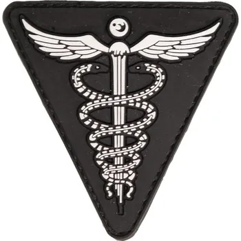 Nášivka Gumová nášivka Mil-Tec Medical 3D - černá