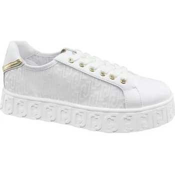 Dámské tenisky LIU JO Dámské kožené bílé tenisky BA4119TX39901111-WHITE-245 Velikost 38
