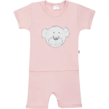Kojenecký overall Kojenecký letní bavlněný overal New Baby BrumBrum old pink - 86 (12-18m) - VÝPRODEJ