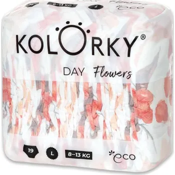 jednorázová plena Kolorky Day Flowers L 8-13 kg 19 ks