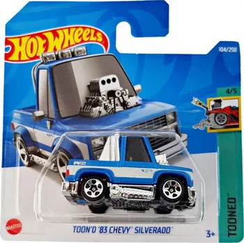 auto na autodráhu Hot Wheels Toond 83 Chevy Silverado modré