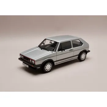 autíčko Volkswagen VW Golf 1 GTI 1983 stříbrná 1:18 Welly