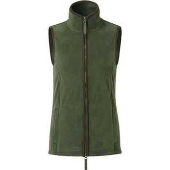 Dámská vesta Premier Workwear Artisan Dámská fleecová vesta PR804 Moss Green (ca. Pantone 2410C)-Brown (ca. Pantone 4975C) XXL