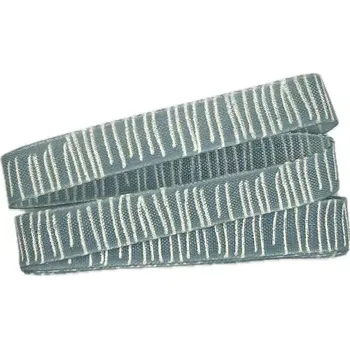 Stuha Stuha skládaná SAFARI pastelově modrá 15mm x 2m (7,- Kč/m) (Stuha tkaná, jednolící, s vetkaným vlascem v obou okrajích)