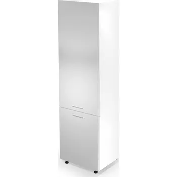 Šatní skříň HALMAR Skříň pro lednici VERONA 28 (60 x 214 cm) bílý lesk