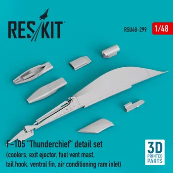 Plastikový model Reskit 1/48 F-105 'Thunderchief' detail set (3D Printed)