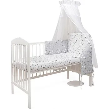 Povlečení Tomi Povlečení K4 tisk Hvězdy - bílá-šedá