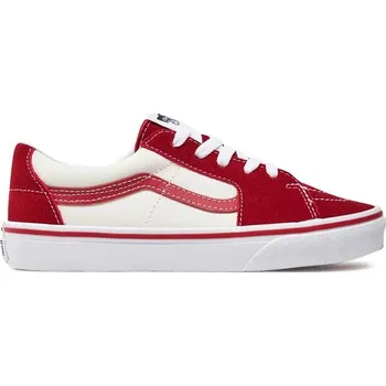 Chlapecká obuv Boty Vans Sk8-Low - Red/Marshmallow - 32 (19.5cm)