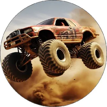 Jedlá dekorace na dort Jedlý papír Monster truck 19,5cm