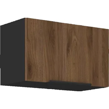 Kuchyňská skříňka LEMPERT Horní skříňka MONY 20 (60 / 36 cm) - černá / ořech