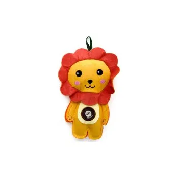 Hračka pro psa Lev, pískací hračka z pevné textilní látky, 19 cm