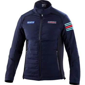Pánská softshellová bunda Sparco Bunda Softshell Martini Racing Námořní modř XS