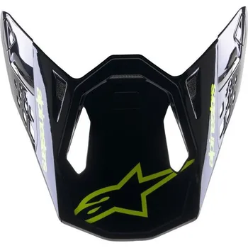 Helma na motorku kšilt pro přilby SUPERTECH S-M8 RADIUM 2, ALPINESTARS (tmavě modrá/žlutá fluo)