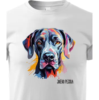 Dětské tričko Německá doga, Barva Bílá, Velikost 146 cm/10 roků, Canvas Dětské tričko 2453