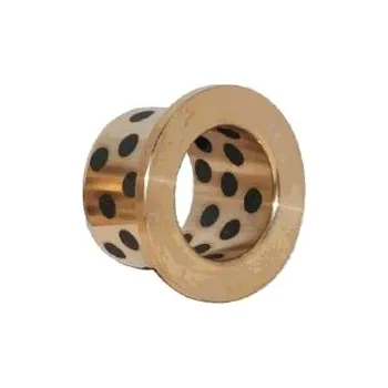 B50 P 4045 40/50/60x45/5 Přírubové bronzové pouzdro s grafitovými hnízdy