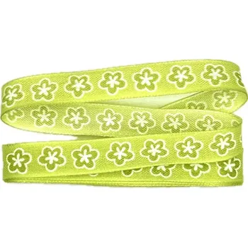Stuha Stuha taftová GREEN PARADISE hráškově zelená 15mm x 2m (7,50 Kč/m) (Stuha taftová GREEN PARADISE, hráškově zelená, s potiskem, s vetkaným vlascem v lemu)