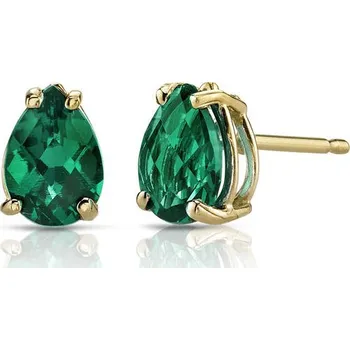 Náušnice Zlaté náušnice se smaragdovými slzami Reata