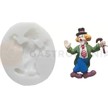 Kuchyňská sůl Silikonová forma pro cukorovou hmotu ve tvaru klauna - SLK011, 65x55 mm | SILIKOMART, SugarFlex