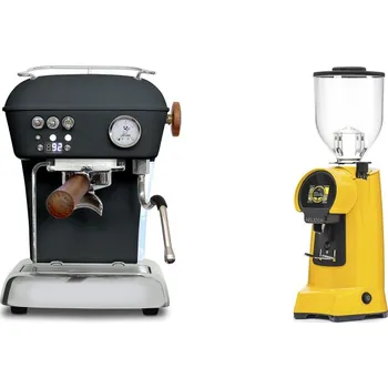 Kávovar Ascaso Dream PID, Anthracite + Eureka Helios 65, yellow