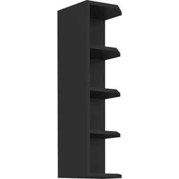 Drátěná police LEMPERT Horní rohová polička 50 (30 / 90 cm) - černá