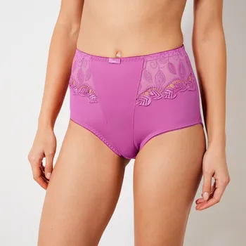 Kalhotky Sada 2 stahujících kalhotek Rima zn. Confidence Lingerie® z mikrovlákna a krajky purpurová 54/56