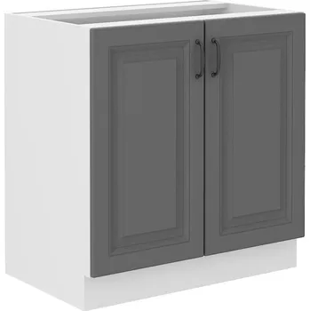 Koupelnový nábytek LEMPERT Dolní skříňka STELLA 2 (80 cm) dustgrey / bílá