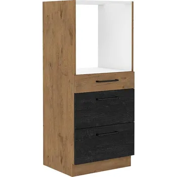 Šatní skříň LEMPERT Skříň pro troubu VIKTORIE Dark 36 (60 cm)