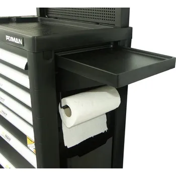 Závěsný boční stolek k dílenskému vozíku, 310 x 310 x 126 mm - Fixman