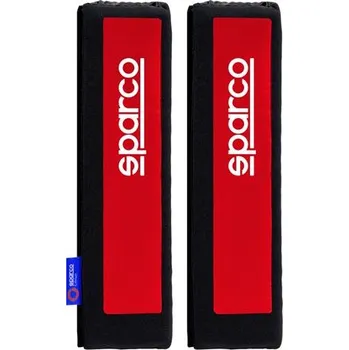 Autopotah Návleky na bezpečnostní pásy SPARCO červené 24x6,5cm