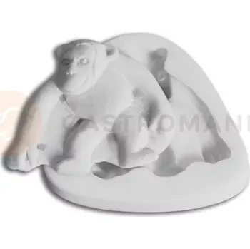 Kuchyňská sůl Silikonová forma na cukrovou hmotu ve tvaru opice - SLK117, 56x45 mm | SILIKOMART, SugarFlex