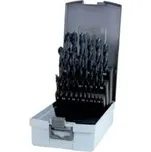 Sada černěných vrtáků z rychlořezné oceli 25ks Ruko