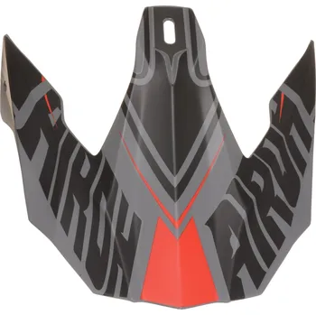 Helma na motorku náhradní kšilt pro přilby TWIST Avanger, AIROH (šedá/červená)
