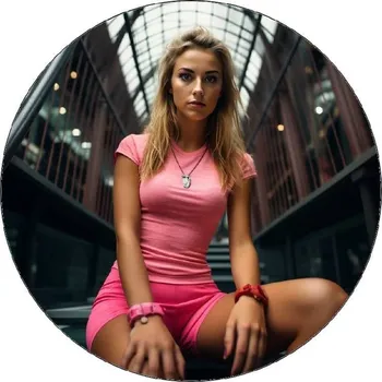 Jedlá dekorace na dort Jedlý papír tenistka sedící 19,5cm