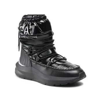 Dámská zimní obuv Dámské Sněhule EA7 X8M002 SNOW BOOT LACES HIGH X8M002XK230R926 – Černá 38