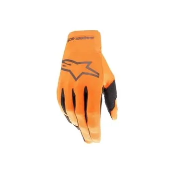 Moto rukavice Mx Rukavice Alpinestars Radar Gloves Hot Orange / Black, Velikost XXL