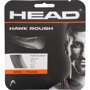 Struna na výplet tenisové rakety HEAD Hawk Rough tenisový výplet 12 m - antracitová