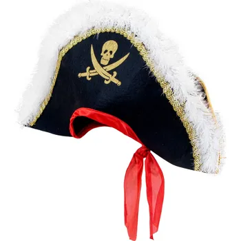 Karnevalový doplněk Pirátský klobouk s čelenkou Deluxe