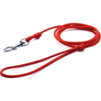 Vodítko pro psa Cordell Dog Zone | Cordell paracord vodítko chrom ke zkouškám pro psy - Barva Červená