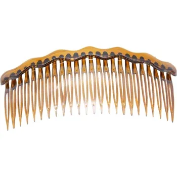Ozdoba do vlasů Hnědý hřebínek do vlasů s vlnkami